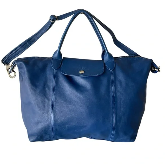 Longchamp Le Pliage Cuir Leather Shoulder Bag - Picture 2 of 13